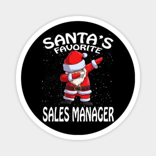 Santas Favorite Sales Manager Christmas Magnet